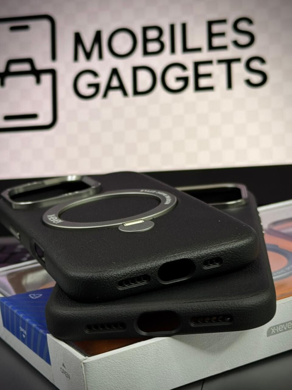 X-Level Better Enjoyment Leather MagSafe Ring Stand Case
